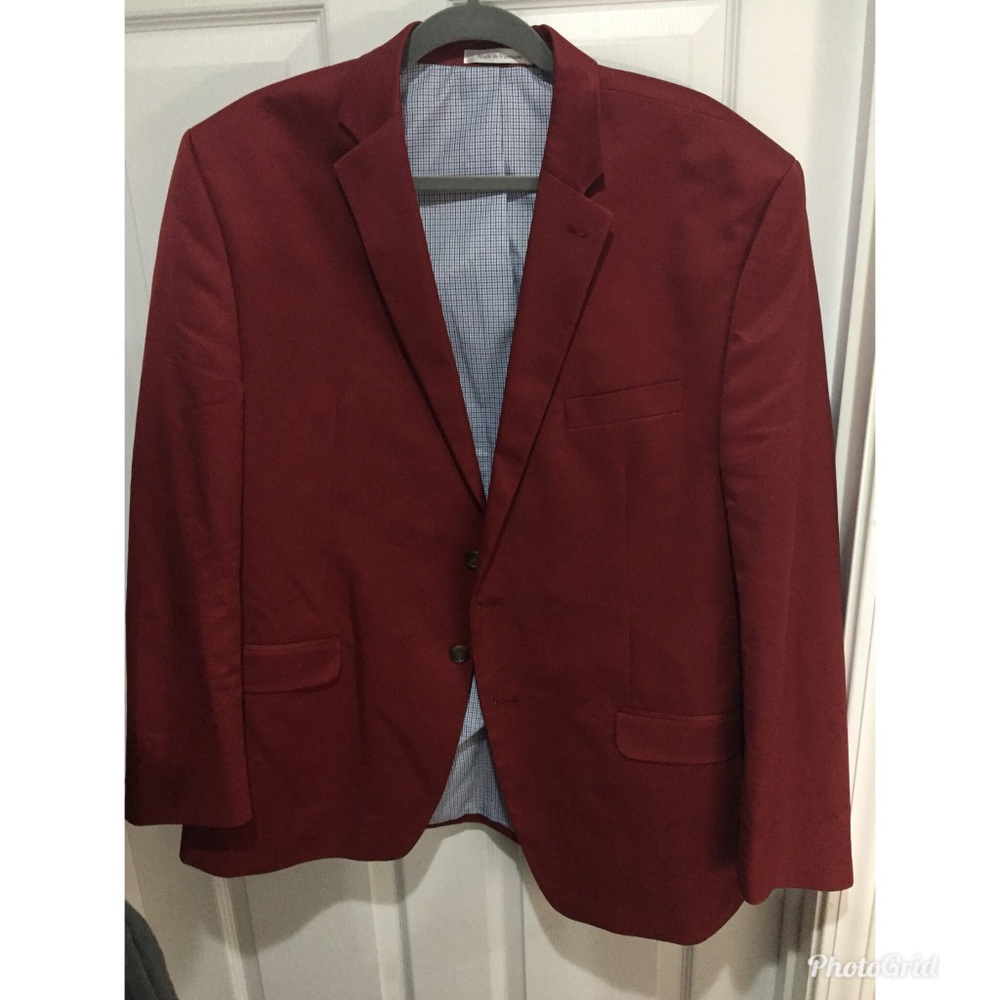 CHAPS Maroon Blazer Size 46 Regular